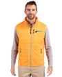 Florida A&M Rattlers Cutter & Buck Rainier PrimaLoft® Mens Eco Insulated Full Zip Puffer Vest Satsuma Front
