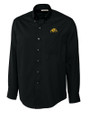 Bowie State Bulldogs Cutter & Buck Epic Easy Care Fine Twill Mens Long Sleeve Dress Shirt Black Mannequin