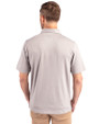 Clark Atlanta Panthers Cutter & Buck Forge Heathered Stretch Mens Polo Polished Heather Back