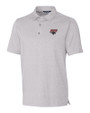 Clark Atlanta Panthers Cutter & Buck Forge Heathered Stretch Mens Polo Polished Heather Mannequin
