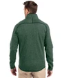 Florida A&M Rattlers Cutter & Buck Mainsail Sweater-Knit Mens Full Zip Jacket Hunter Heather Back