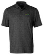 Florida A&M Rattlers Cutter & Buck Pike Constellation Print Stretch Mens Polo Black Mannequin