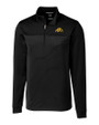 Bowie State Bulldogs Cutter & Buck Traverse Stretch Eco Stripe Quarter Zip Mens Pullover Black Mannequin