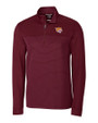 Bethune-Cookman Wildcats Cutter & Buck Traverse Stretch Eco Stripe Quarter Zip Mens Pullover Bordeaux Mannequin