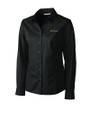 Florida A&M Rattlers Cutter & Buck Epic Easy Care Fine Twill Womens Long Sleeve Dress Shirt Black Mannequin