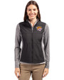 Bethune-Cookman Wildcats Cutter & Buck Stealth Hybrid Quilted Womens Full Zip Windbreaker Jacket Black Front