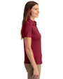 Bethune-Cookman Wildcats Cutter & Buck Prospect Eco Textured Stretch Recycled Womens Short Sleeve Polo Chutney Side