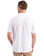 Southern University Jaguars Cutter & Buck Advantage Eco Tri-Blend Pique Mens Big and Tall Polo White Back