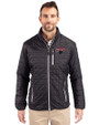 Clark Atlanta Panthers Cutter & Buck Rainier PrimaLoft® Mens Eco Insulated Full Zip Puffer Jacket Black Front