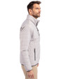 Morehouse Maroon Tigers Cutter & Buck Rainier PrimaLoft® Mens Eco Insulated Full Zip Puffer Jacket Polished Medium Gray Side