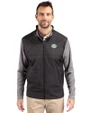 Southern University Jaguars Cutter & Buck Stealth Hybrid Quilted Mens Full Zip Windbreaker Jacket Black Front