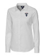Howard Bison Cutter & Buck Stretch Oxford Womens Long Sleeve Dress Shirt White Mannequin