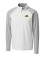 Bowie State Bulldogs Cutter & Buck Response Lightweight Hybrid Quarter Zip Mens Pullover Windbreaker White Mannequin