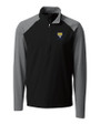 Fort Valley State Wildcats Cutter & Buck Response Lightweight Hybrid Quarter Zip Mens Pullover Windbreaker Black Mannequin
