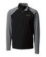 Florida A&M Rattlers Cutter & Buck Response Lightweight Hybrid Quarter Zip Mens Pullover Windbreaker Black Mannequin