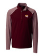 Bethune-Cookman Wildcats Cutter & Buck Response Lightweight Hybrid Quarter Zip Mens Pullover Windbreaker Bordeaux Mannequin