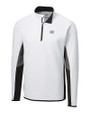 Southern University Jaguars Cutter & Buck Traverse Colorblock Stretch Quarter Zip Mens Pullover White Mannequin