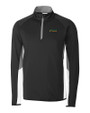 Florida A&M Rattlers Cutter & Buck Traverse Colorblock Stretch Quarter Zip Mens Pullover Black Mannequin