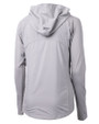 Howard Bison Cutter & Buck Adapt Eco Knit Hybrid Recycled Womens Full Zip Jacket Polished Medium Gray Mannequin Back