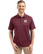 Morehouse Maroon Tigers Cutter & Buck Virtue Eco Pique Recycled Mens Polo Chutney Front