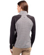 Bethune-Cookman Wildcats Cutter & Buck Forge Tonal Stripe Stretch Half Zip Womens Top Black Back