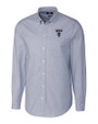 Howard Bison Cutter & Buck Stretch Oxford Mens Long Sleeve Dress Shirt Light Blue Mannequin