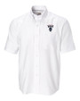 Howard Bison Cutter & Buck Epic Easy Care Nailshead Mens Big and Tall Short Sleeve Dress Shirt White Mannequin