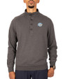 Southern University Jaguars Cutter & Buck Saturday Cotton Blend Mens Mock Pullover Sweatshirt Charcoal Heather Front