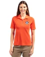 Houston Astros Cutter & Buck Virtue Eco Pique Recycled Womens Polo College Orange Front