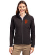San Francisco Giants Cutter & Buck Adapt Eco Knit Hybrid Recycled Womens Full Zip Jacket Black Front