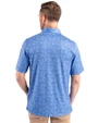 Southern University Jaguars Cutter & Buck Pike Constellation Print Stretch Mens Polo Chelan Blue Back