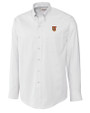 Tuskegee Golden Tigers Cutter & Buck Epic Easy Care Nailshead Mens Long Sleeve Dress Shirt White Mannequin