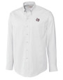 Texas Southern Tigers Cutter & Buck Epic Easy Care Nailshead Mens Long Sleeve Dress Shirt White Mannequin