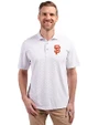 San Francisco Giants Cutter & Buck Virtue Eco Pique Tile Print Recycled Mens Polo White Front