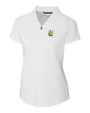 Xavier Gold Rush Cutter & Buck Forge Stretch Womens Short Sleeve Polo White Mannequin