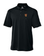 Tuskegee Golden Tigers Cutter & Buck CB Drytec Genre Textured Solid Mens Big and Tall Polo Black Mannequin