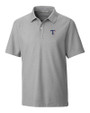 Texas Rangers Cutter & Buck Big & Tall Breakthrough Polo Polished Medium Gray Mannequin