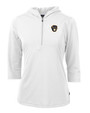 Milwaukee Brewers Cutter & Buck Virtue Eco Pique Recycled Half Zip Pullover Womens Hoodie WH_MANN_HG 1