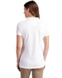 Texas Southern Tigers Cutter & Buck Advantage Eco Tri-Blend Pique Womens Polo White Back