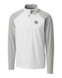 Texas Southern Tigers Cutter & Buck Response Lightweight Hybrid Quarter Zip Mens Pullover Windbreaker White Mannequin