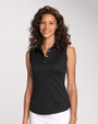 Cutter & Buck Womens Clare Polo Black Front