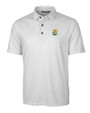 Xavier Gold Rush Cutter & Buck Pike Double Dot Print Stretch Mens Polo Charcoal Mannequin