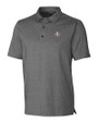 Texas Southern Tigers Cutter & Buck Forge Heathered Stretch Mens Polo Charcoal Heather Mannequin