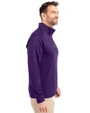 Baltimore Ravens Cutter & Buck Adapt Recycled Soft Knit Stretch  Mens Quarter Zip Pullover College Purple Side