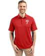Philadelphia Phillies Cutter & Buck Virtue Eco Pique Recycled Mens Polo Red Front
