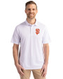 San Francisco Giants Cutter & Buck Virtue Eco Pique Recycled Mens Polo White Front
