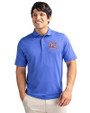 New York Giants Cutter & Buck Virtue Eco Pique Recycled Mens Polo Chelan Blue Front