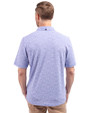 Kansas City Royals Cutter & Buck Virtue Eco Pique Botanical Print Recycled Mens Polo Chelan Blue Back