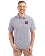 Washington Nationals Cutter & Buck Virtue Eco Pique Botanical Print Recycled Mens Polo Navy Blue Front