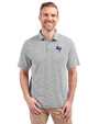 Air Force Falcons Cutter & Buck Virtue Eco Pique Botanical Print Recycled Mens Polo Black Front